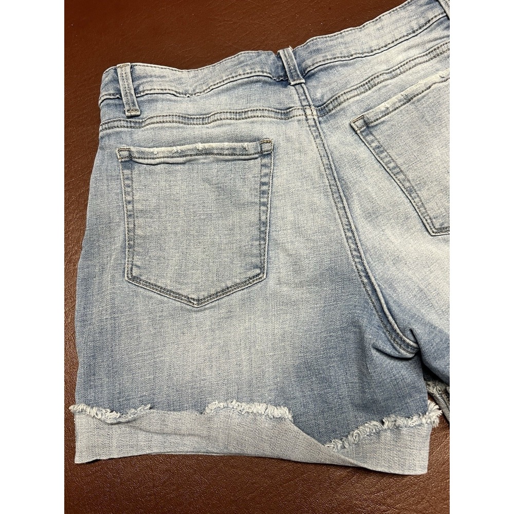 Lee Shorts Womens 12 Regular Fit Mid Rise Denim Stretch Blue 31" Waist - Picture 7 of 8